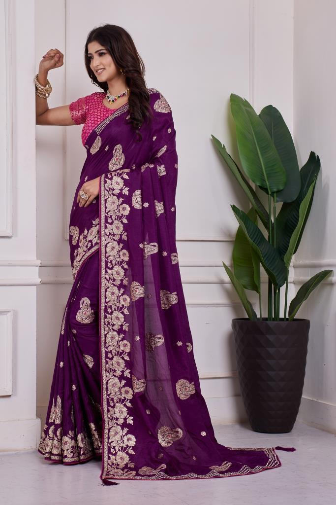 DOLA SILK MX BUTA HANDWORK SAREE