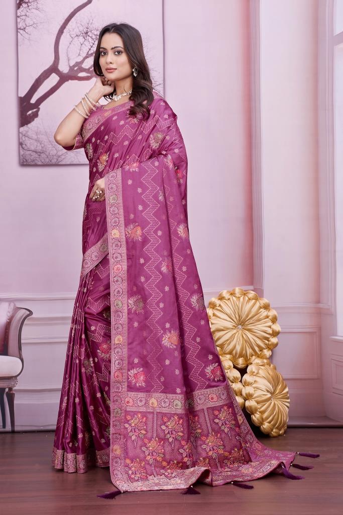 NYLON SATIN SAREE