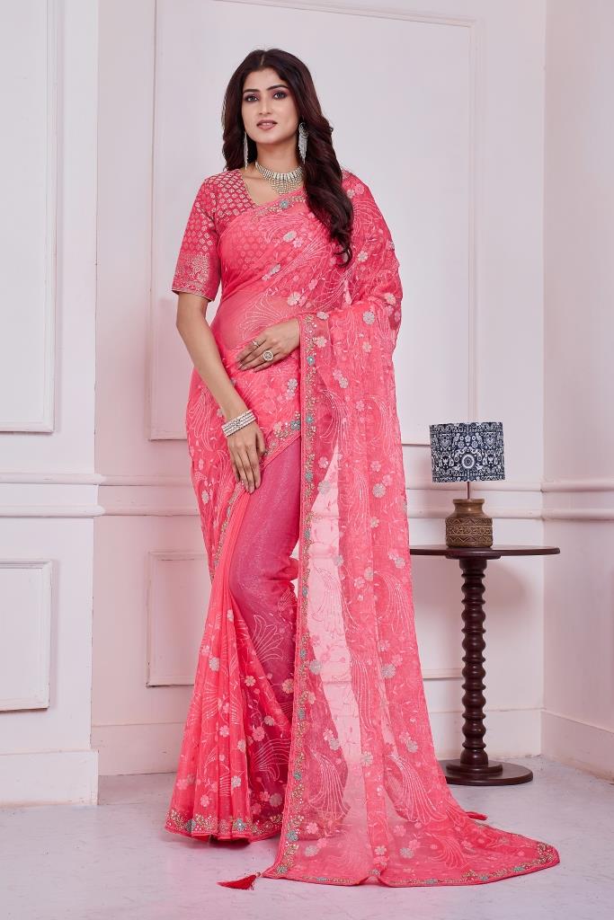 SIMAR MACHINE & HAND WORK SAREE